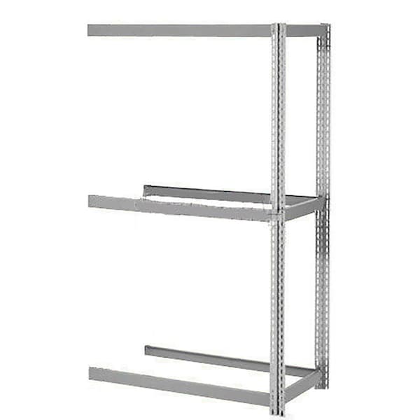 Expandable Add-On Rack 60Wx48Dx84H, 3 Levels No Deck 1000 Lb Per Level, Gray